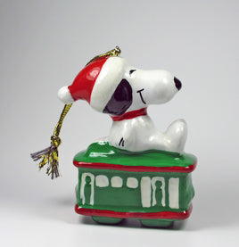 1980 Cable Car Series Christmas Ornament - Snoopy - snoopn4pnuts.com