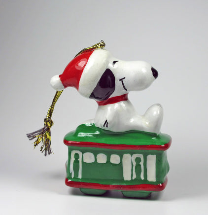 1980 Cable Car Series Christmas Ornament - Snoopy - snoopn4pnuts.com