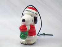 1980 Snoopy Holding Stocking Christmas Ornament (Near Mint)