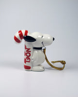 1981 Snoopy NOEL Candy Cane Christmas Ornament