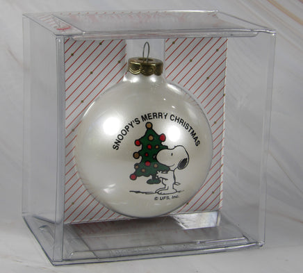 2002 Peanuts Collector Club Glass Ball Christmas Ornament - snoopn4pnuts.com