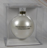 2002 Peanuts Collector Club Glass Ball Christmas Ornament - snoopn4pnuts.com