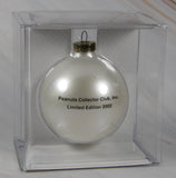 2002 Peanuts Collector Club Glass Ball Christmas Ornament