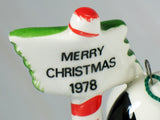 1978 Snoopy North Pole Sign Ornament