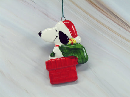 Snoopy Santa Flat Christmas Ornament - snoopn4pnuts.com
