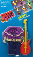 Snoopy Knickerbocker Rubber Doll 3 - Piece Clothing and Accessories Set - Rock Star - snoopn4pnuts.com
