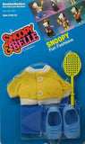 Snoopy Knickerbocker Rubber Doll 4-Piece Clothing and Accessories Set - Tennis Player