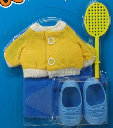 Snoopy Knickerbocker Rubber Doll 4-Piece Clothing And Accessories Set - Tennis Player