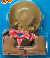 Snoopy Knickerbocker Rubber Doll 6 - Piece Clothing and Accessories Set - Cowboy Outfit - snoopn4pnuts.com