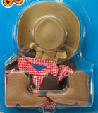 Snoopy Knickerbocker Rubber Doll 6-Piece Clothing and Accessories Set - Cowboy Outfit