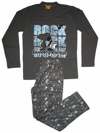 Snoopy Imported Unisex Flannel Pants and Long Sleeve T-Shirt Set - Size Medium - snoopn4pnuts.com