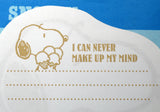 Snoopy Lined Stationery - I Can Never Make Up My Mind