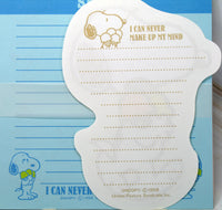 Snoopy Lined Stationery - I Can Never Make Up My Mind - snoopn4pnuts.com