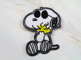 Snoopy Joe Cool And Woodstock Hug Patch