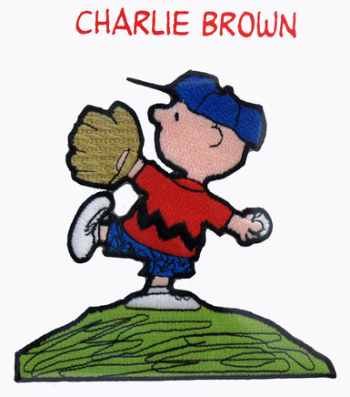 Willabee & Ward Embroidered Patch - Charlie Brown Pitcher RARE! - snoopn4pnuts.com