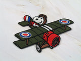 Snoopy Flying Ace Red Baron Patch - Fighter Pilot