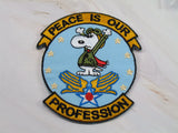 Snoopy Flying Ace Military Patch - PEACE Is Our Profession