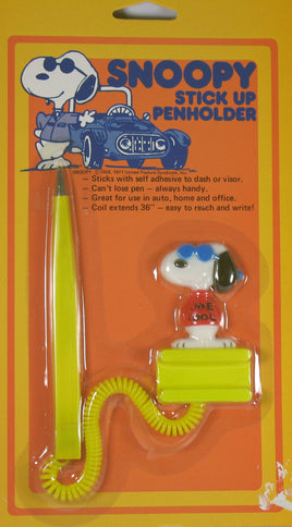 Snoopy Stick - Up Penholder With Pen - snoopn4pnuts.com