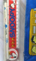 Peanuts Vintage 6 - Piece School Kit (Vinyl Pencil Bag With Accessories) - snoopn4pnuts.com
