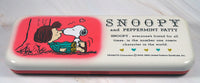 Snoopy Metal Pencil Box With Hinged Lid (New But Near Mint) - snoopn4pnuts.com
