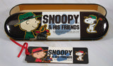 Snoopy and Friends Metal Pencil Box and Book Mark