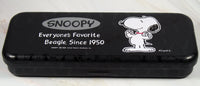 Snoopy Metal Pencil Box With Removable Tray - snoopn4pnuts.com