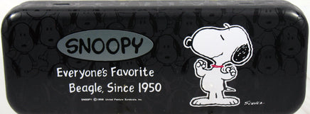 Snoopy Metal Pencil Box With Removable Tray - snoopn4pnuts.com