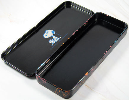Snoopy Metal Pencil Box With Hinged Lid - snoopn4pnuts.com