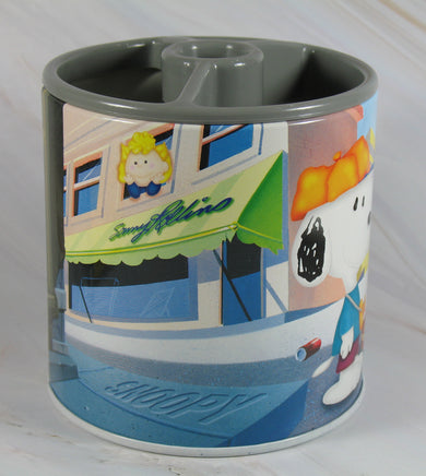 Snoopy and His Friends Tin Pencil Cup With Dividers - snoopn4pnuts.com