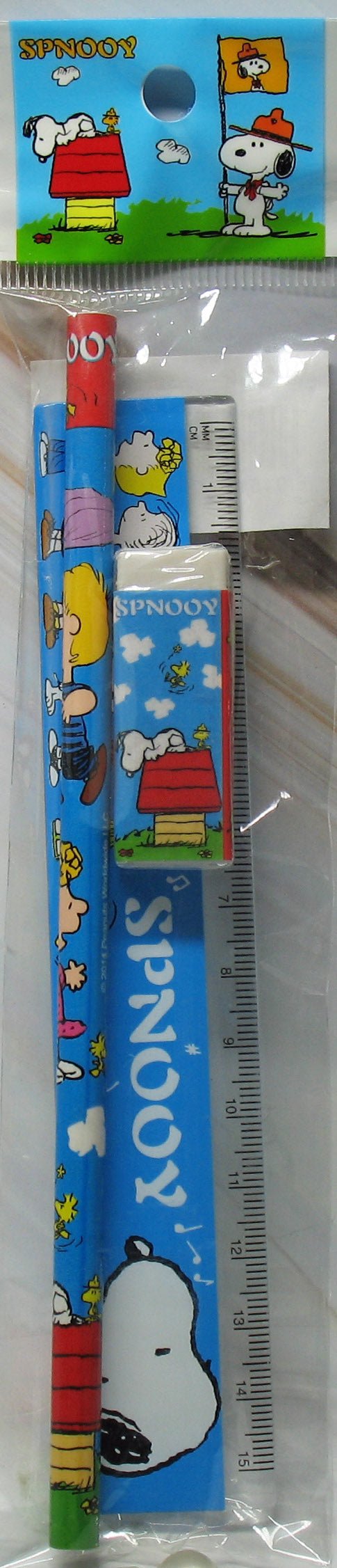 Snoopy Office Set (Ruler, Pencil, and Eraser) - Peanuts Gang (Snoopy N ...