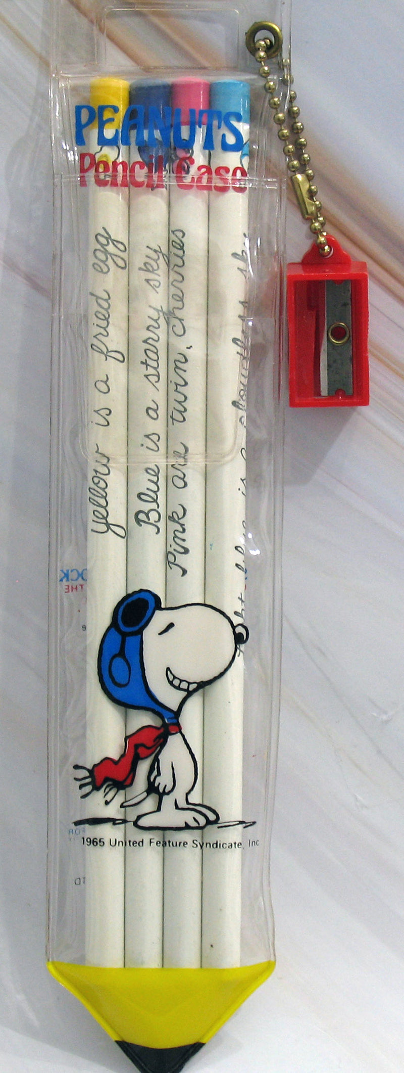 Vintage Butterfly Originals Snoopy Mini Pencil Case Made in Japan