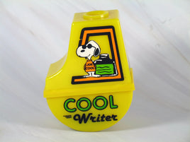 Snoopy Joe Cool Vintage Pen or Pencil Holder With Weighted Bottom (Or Use As Paperweight) - snoopn4pnuts.com