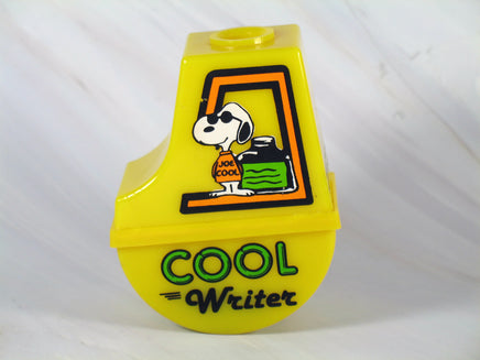 Snoopy Joe Cool Vintage Pen or Pencil Holder With Weighted Bottom (Or Use As Paperweight) - snoopn4pnuts.com