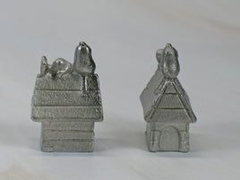 Snoopy On Dog House Mini Pewter Figurine (Also Replacement Game Piece For Monopoly) - snoopn4pnuts.com