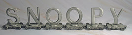 Snoopy Solid Pewter Name Train - RARE! - snoopn4pnuts.com