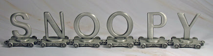 Snoopy Solid Pewter Name Train - RARE! - snoopn4pnuts.com