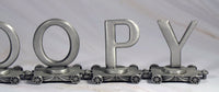 Snoopy Solid Pewter Name Train - RARE! - snoopn4pnuts.com