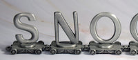 Snoopy Solid Pewter Name Train - RARE! - snoopn4pnuts.com