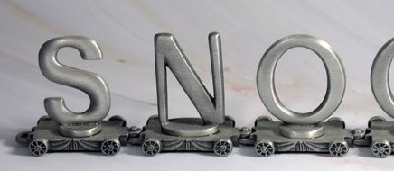 Snoopy Solid Pewter Name Train - RARE! - snoopn4pnuts.com