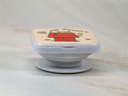 Peanuts Pop Socket Cell Phone Holder With Mirror - Snoopy's Doghouse - snoopn4pnuts.com
