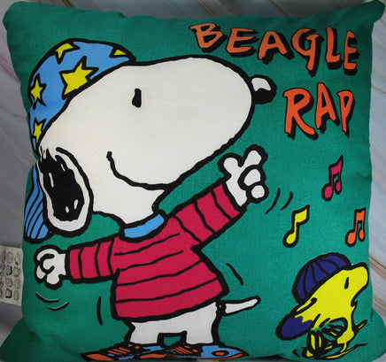 Snoopy Throw Pillow - Beagle Rap/Joe Cool - snoopn4pnuts.com