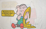 Peanuts Gang Vintage Pillow Case - Happiness Is A Thumb and A Blanket (2 Small Holes)