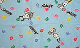 Snoopy Vintage Pillow Case - Paw Prints
