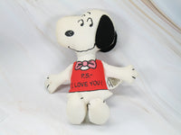 Snoopy: P.S. I Love You Vintage Pillow Doll
