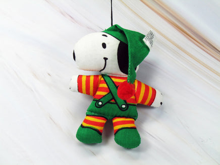 Snoopy Elf Pillow Doll Christmas Ornament - snoopn4pnuts.com