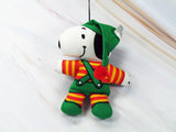 Snoopy Elf Pillow Doll Christmas Ornament