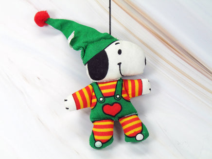 Snoopy Elf Pillow Doll Christmas Ornament - snoopn4pnuts.com
