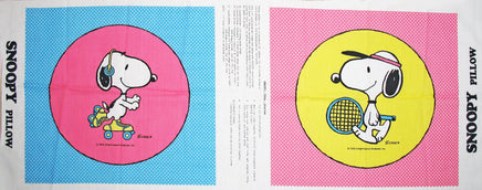 Snoopy Tennis / Skater Pillow Panels / Pattern - snoopn4pnuts.com