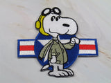 Snoopy Flying Ace Military Iron-On Patch (U.S. Air Force Pilot)