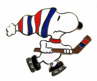 Snoopy Hockey Player Cloisonne Tie Tack / Pin